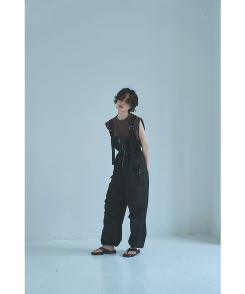 marjour（マージュール） サロペット オーバーオール NYLON ZIP