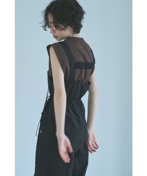 marjour（マージュール） サロペット オーバーオール NYLON ZIP