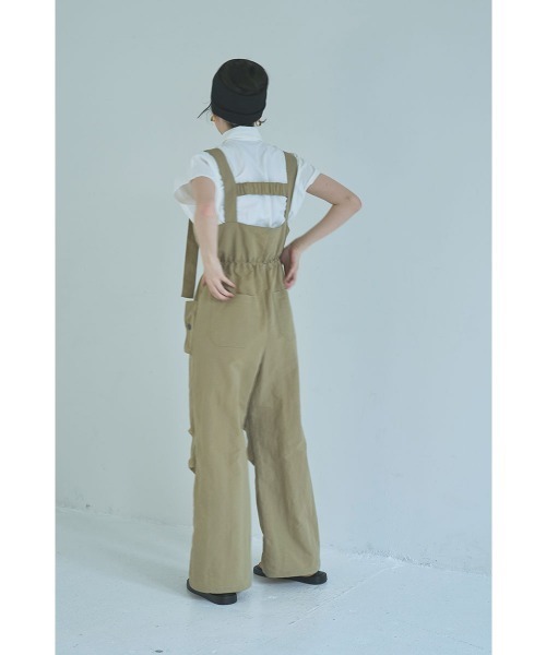 【新品・未使用】Mr.Fatman ベージュ　オーバーオール　サロペット marjour（マージュール） サロペット オーバーオール NYLON ZIP