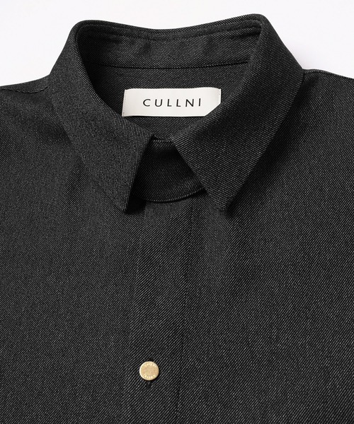 CULLNI（クルニ） シャツ Faux Denim Front Fly Chin Tab Shirt メンズ