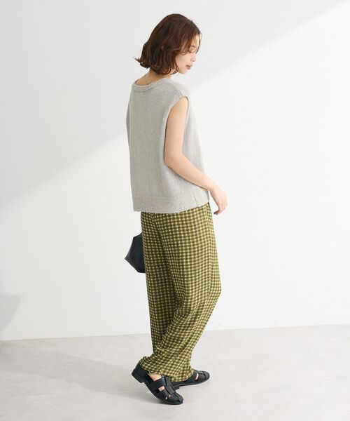 Green Parks（グリーンパークス） ベスト ジレ ツイード風金釦ニット