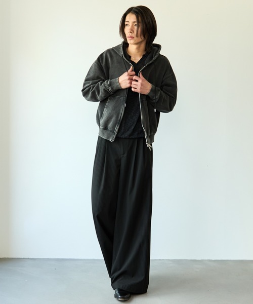 SINSS パーカー Heavy weight double zip hoodie / ヘビーウェイト 