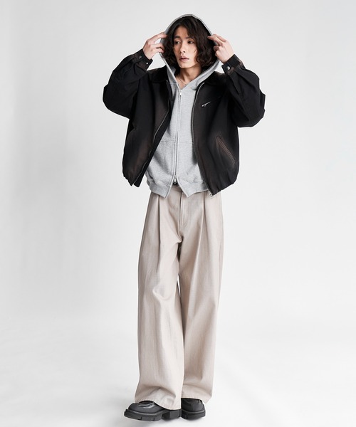 SINSS パーカー Heavy weight double zip hoodie / ヘビーウェイト