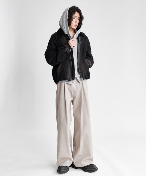 SINSS パーカー Heavy weight double zip hoodie / ヘビーウェイト