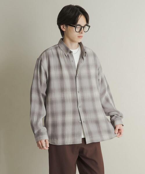 SENSE OF PLACE by URBAN RESEARCH シャツ オンブレーチェック