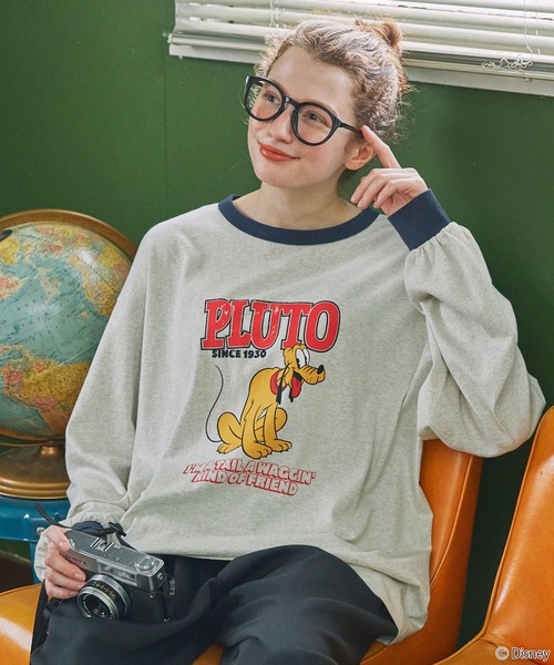 tシャツ 「Disney」別注 Mickey＆Friends ミッキー＆フレンズ アソートデザイン リンガー長袖Tシャツ レディース メンズ | Disney | 06