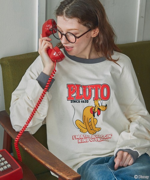 tシャツ 「Disney」別注 Mickey＆Friends ミッキー＆フレンズ アソートデザイン リンガー長袖Tシャツ レディース メンズ | Disney | 02