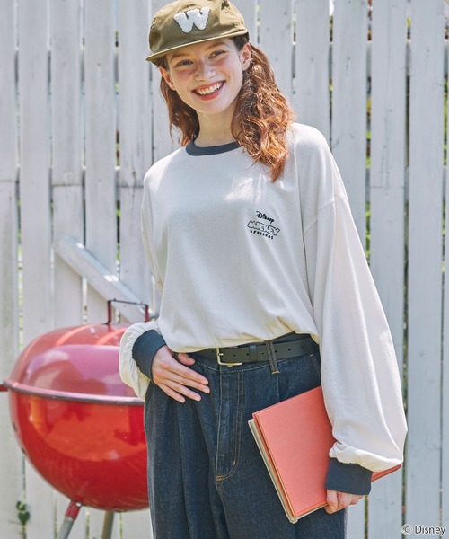 tシャツ 「Disney」別注 Mickey＆Friends ミッキー＆フレンズ アソートデザイン リンガー長袖Tシャツ レディース メンズ | Disney | 10