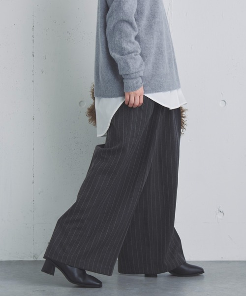 DOUX ARCHIVES（ドゥアルシーヴ） パンツ ストライプ2タックパンツ