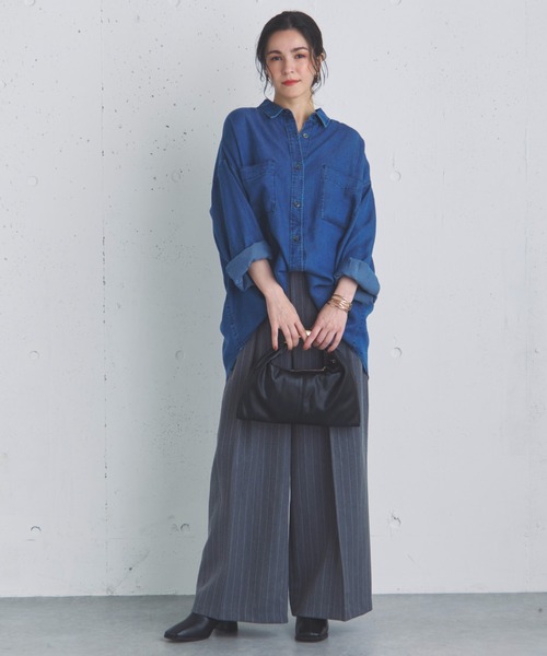 DOUX ARCHIVES（ドゥアルシーヴ） パンツ ストライプ2タックパンツ