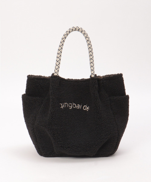 ikka（イッカ） トートバッグ ボアロゴイリミニトート レディース