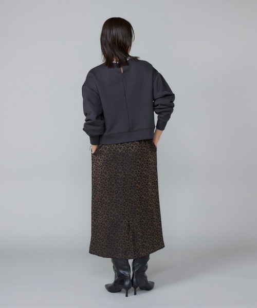 ルスーク（Le Souk）/レオパードジャカードAラインスカート Le souk（ルスーク） スカート レオパードジャカードAラインスカート