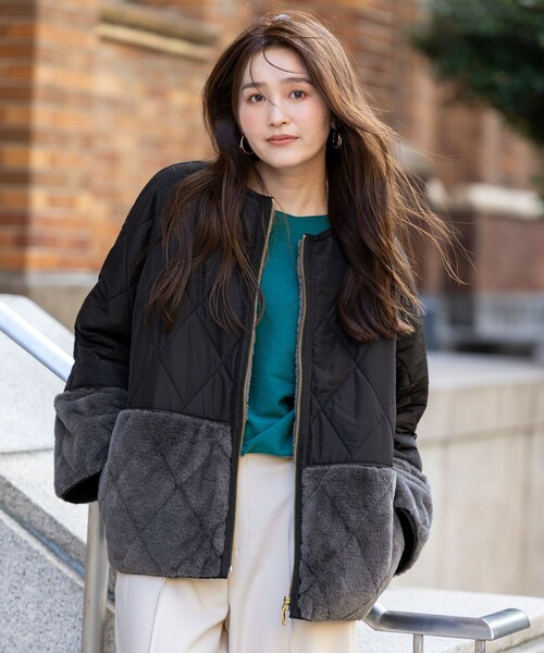 ANY SIS（エニィスィス） ダウンコート ダウンジャケット フェイク