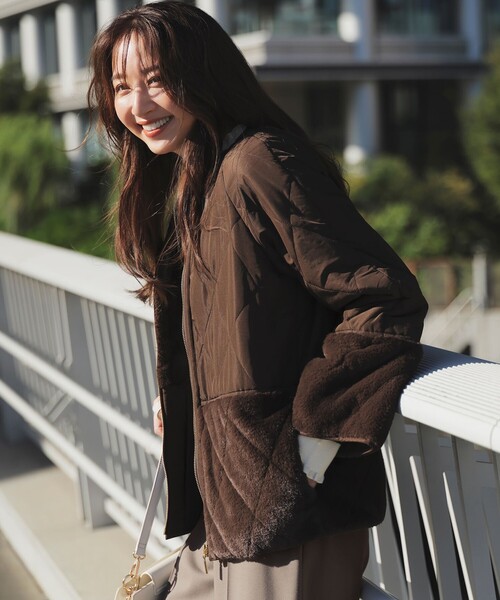 ANY SIS（エニィスィス） ダウンコート ダウンジャケット フェイク