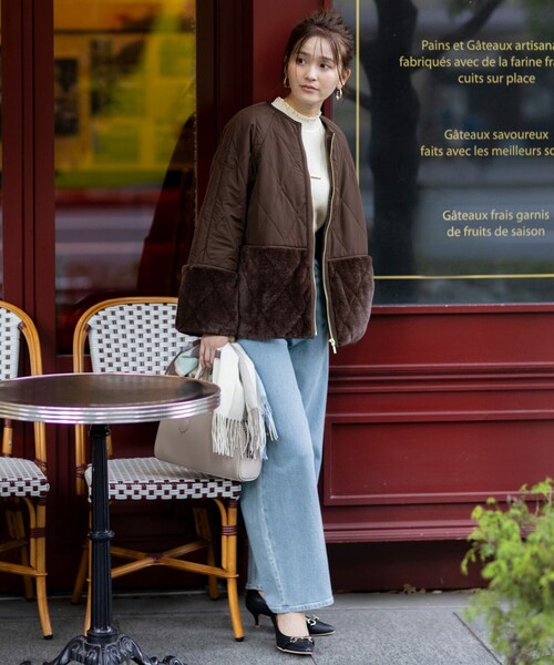 ANY SIS（エニィスィス） ダウンコート ダウンジャケット フェイク