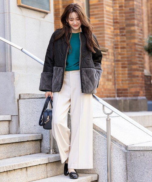 新品 エニィスィス ショートダウンコート ジャケット ネイビー ファー サイズ3 新品 エニィスィス ショートダウンコート ジャケット ネイビー ファー