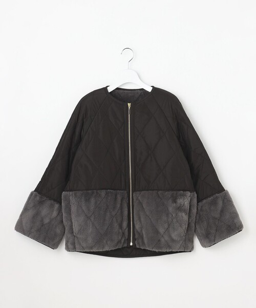 【新品】anysis ダウンジャケット　ブラック　ファー エニィスィス ANY SIS 【撥水・洗える】リッチファーフードロング