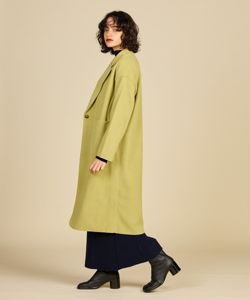 「ReNorm」 チェスターコート フリー アイボリー レディース_画像2