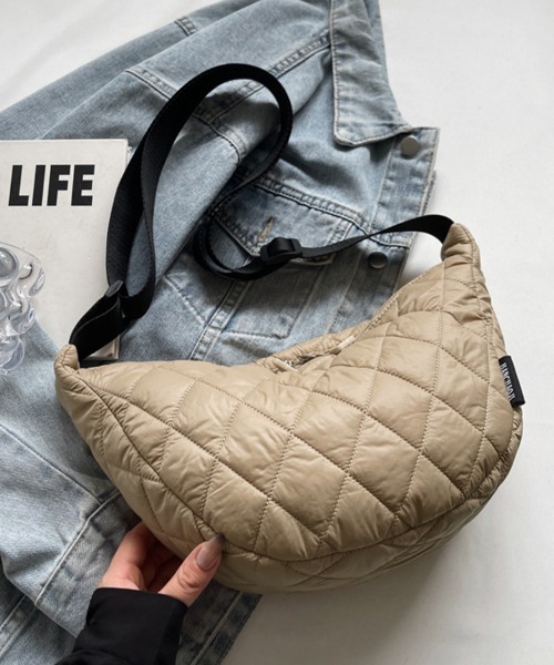 ショルダーバッグ バッグ キルティング風ショルダーバッグ レディース