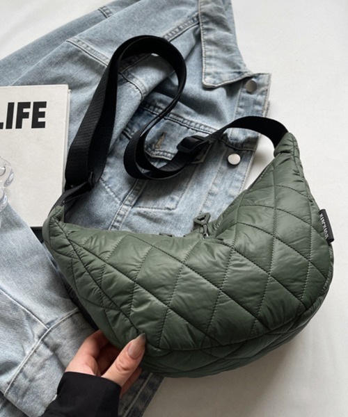ショルダーバッグ バッグ キルティング風ショルダーバッグ レディース