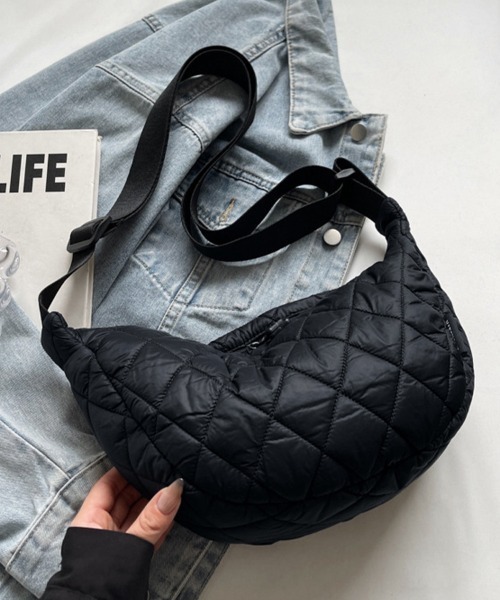 ショルダーバッグ バッグ キルティング風ショルダーバッグ レディース