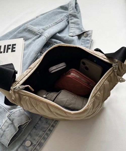 ショルダーバッグ バッグ キルティング風ショルダーバッグ レディース