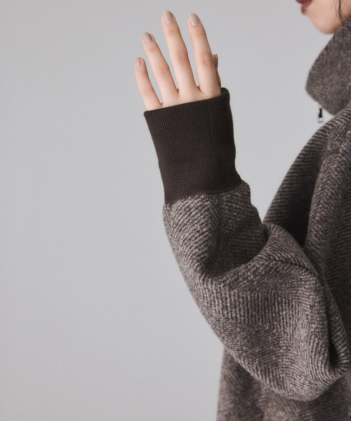 ADAM ET ROPE'（アダムエロペ） コート アウター ヘリンボンツイード