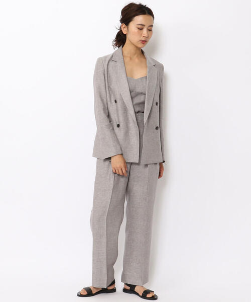 「BACCA」 テーラードジャケット 36 ベージュ レディース_画像3