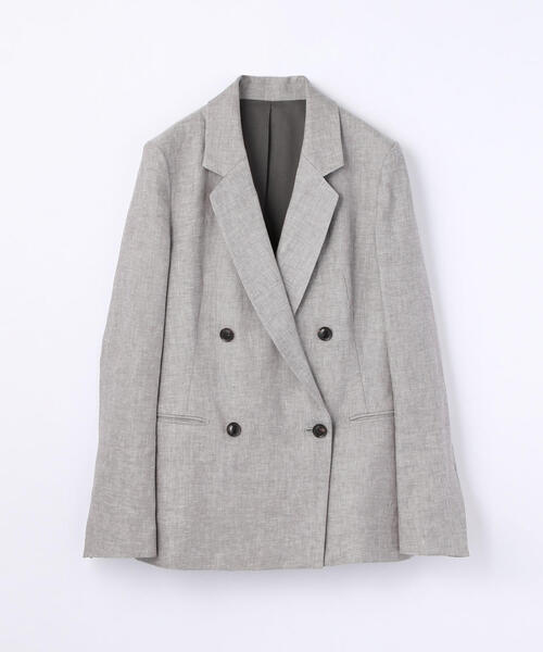 「BACCA」 テーラードジャケット 36 ベージュ レディース_画像7