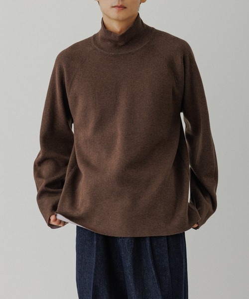 ADAM ET ROPE' セーター ニット 「リバーシブル」カシミヤブレンド