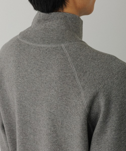 【iky9uu】アダムエロペ カシミヤ100% タートル ニット グレー ADAM ET ROPE'（アダムエロペ） ニット セーター カシミア混ZIP