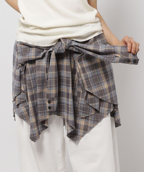 niko and…（ニコアンド） スカート 2WAYチェックビスチェスカート