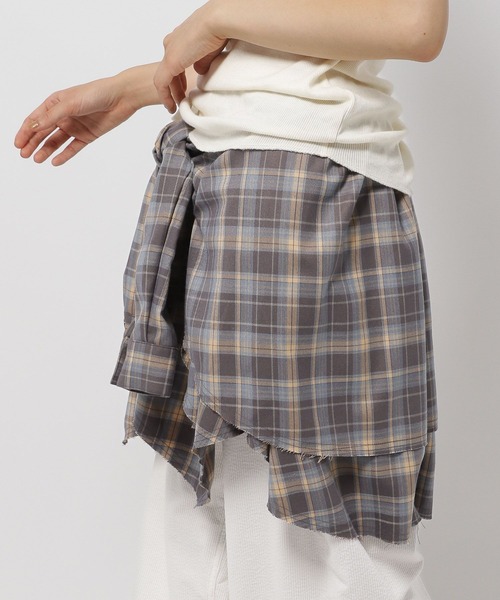 ShareSpirit ビスチェでもスカートにもOK❣️ niko and… スカート 2WAYチェックビスチェスカート : ZOZOTOWN Yahoo