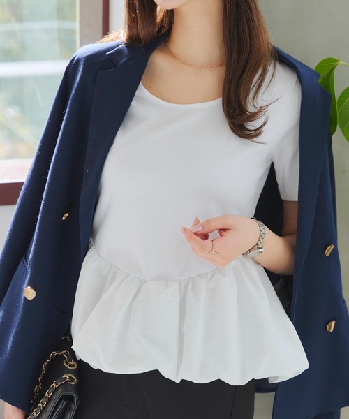 「KOBE LETTUCE」 半袖カットソー L1 ブラック レディース_画像2