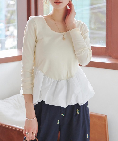 「KOBE LETTUCE」 半袖カットソー L1 ブラック レディース_画像7