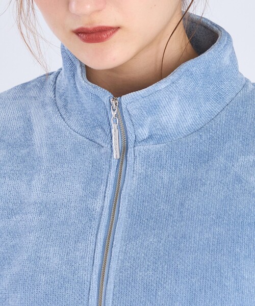 To b. by agnes ジャージ 「Outlet」モールヤーン スタンドカラー