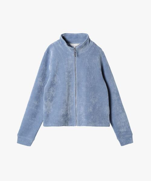 To b. by agnes ジャージ 「Outlet」モールヤーン スタンドカラー