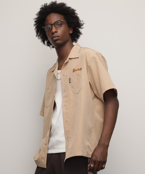 Schott 半袖シャツ M ベージュ Schott N.Y.C（ショット） 「schott」 半袖シャツ M ベージュ メンズ