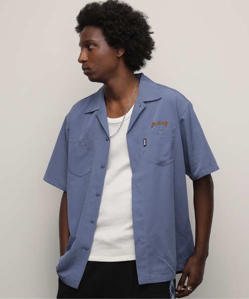 Schott N.Y.C（ショット） 「schott」 半袖シャツ M ベージュ メンズ