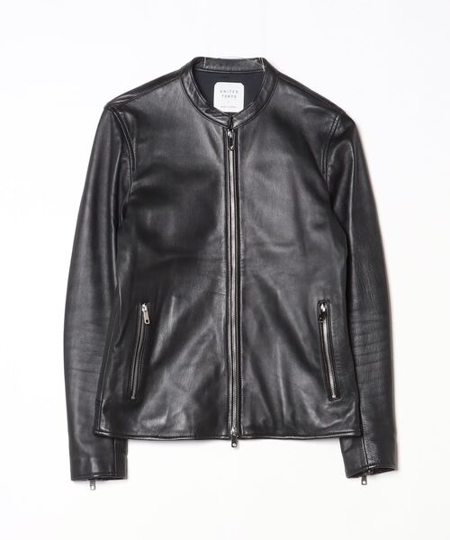 UNITED TOKYO ブラックレザージャケット サイズ1 UNITED TOKYO（ユナイテッドトウキョウ） レザージャケット 1 ブラック