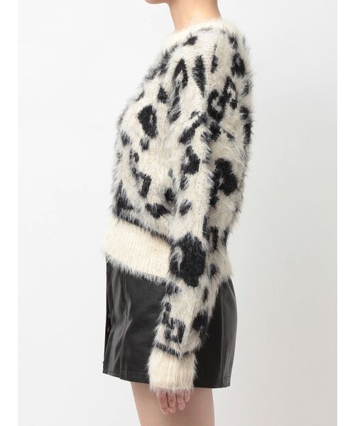 GYDA（ジェイダ） ニット セーター GG レオパードシャギーショート