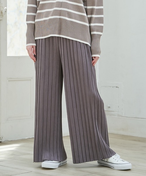 ikka（イッカ） パンツ 「雑誌InRed12月号掲載」スエードライク