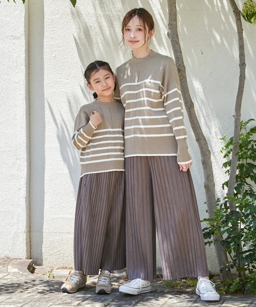 ふんばり親子 親子リンクコーデ】リブ イン コンフォート 肌に当たる裏側は綿