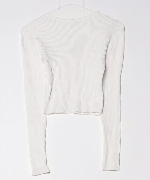 「GYDA」 長袖ニット FREE オフホワイト レディース_画像2