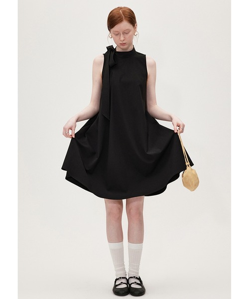 Fano Studios」 ノースリーブワンピース M ブラック レディース