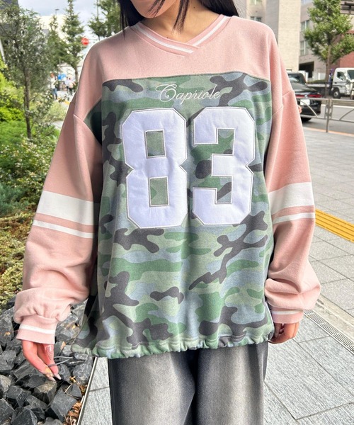 repipi armario（レピピアルマリオ） トレーナー フットボールルーズ 
