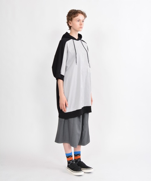 「gomme」 プルオーバーパーカー MEDIUM チャコールグレー レディース_画像4