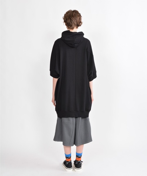 「gomme」 プルオーバーパーカー MEDIUM チャコールグレー レディース_画像6