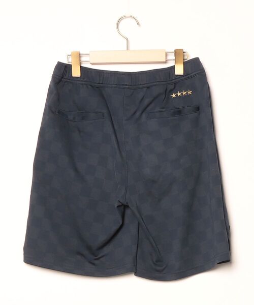 「F.C.R.B.」 ボーダー柄ショートパンツ S ネイビー メンズの画像