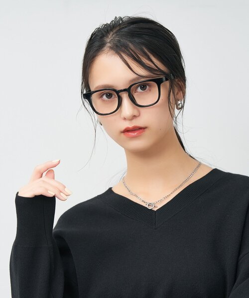 Zoff（ゾフ） 伊達メガネ メガネ 眼鏡 ウェリントン型 メガネ｜軽量